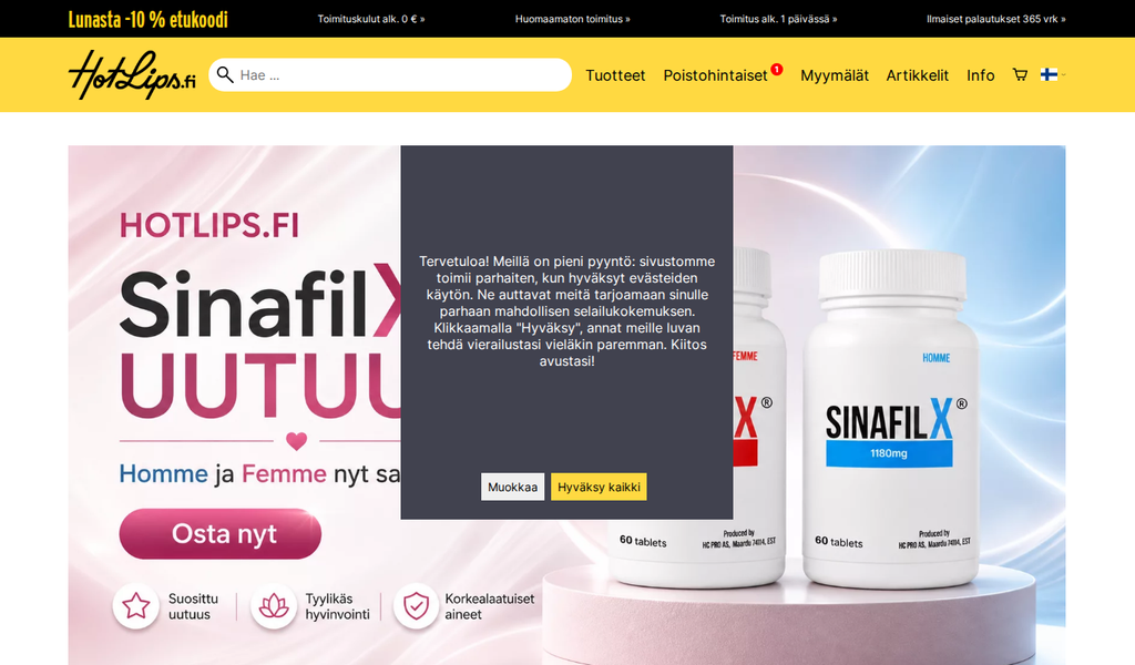 HotLips.fi esikatselu